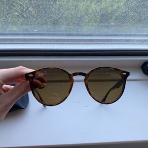 Polarized ray ban round sunglasses